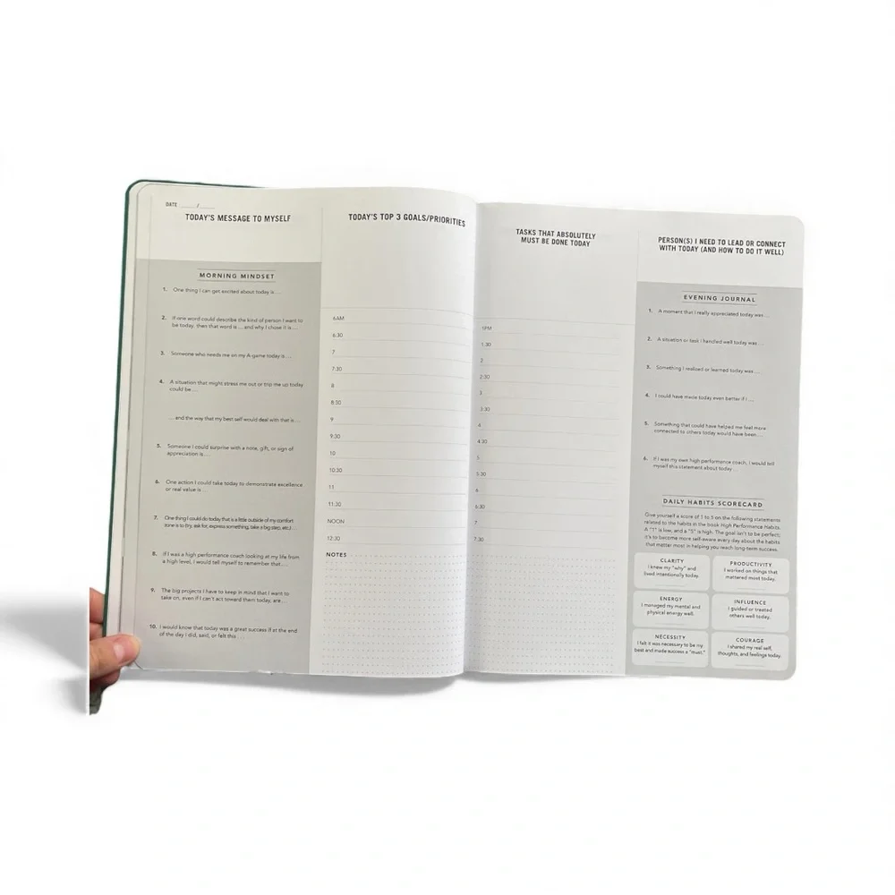 Green High Performance Planner by Brendon Burchard‎